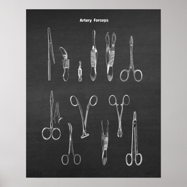 Artery Forceps Surgical Instruments Poster (Front)