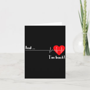 Artery Open, Heart Diseases Surgery Heartbeat Card