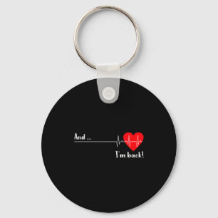 Artery Open, Heart Diseases Surgery Heartbeat  Keychain