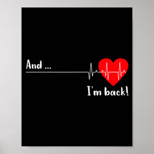 Artery Open, Heart Diseases Surgery Heartbeat  Poster