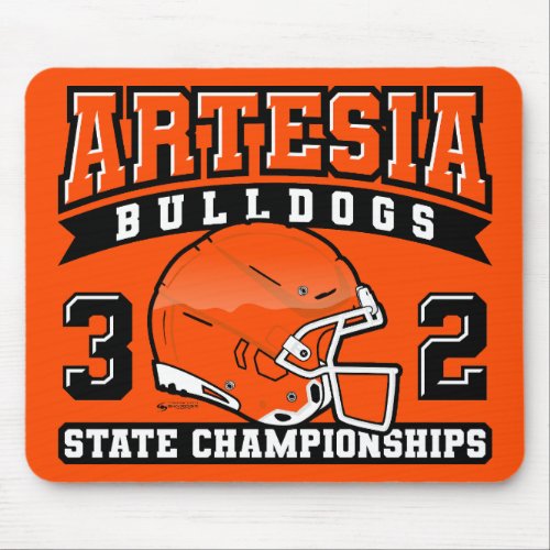 Artesia Bulldogs 32 State Championships Mouse Pad