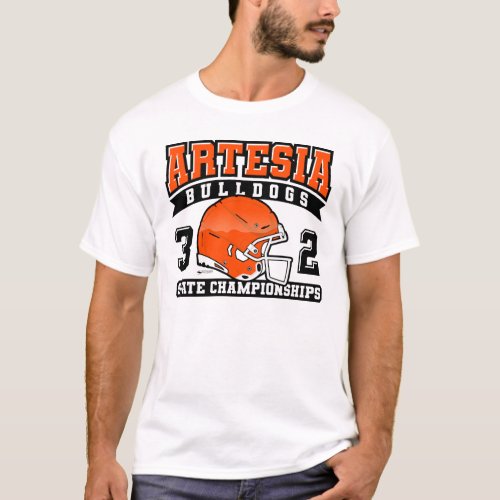 Artesia Bulldogs 32 State Championships T_shirt