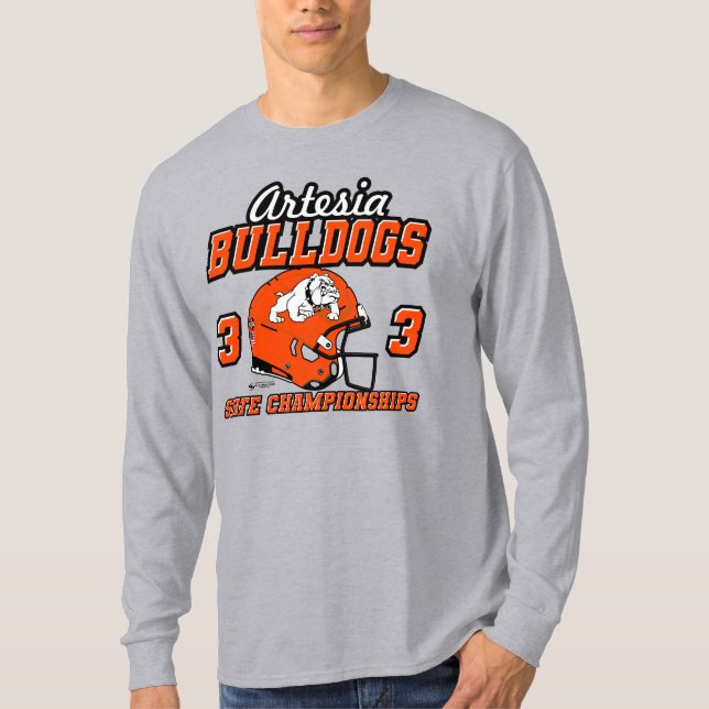 Artesia Bulldogs 33 State Championships T-shirt (Front)