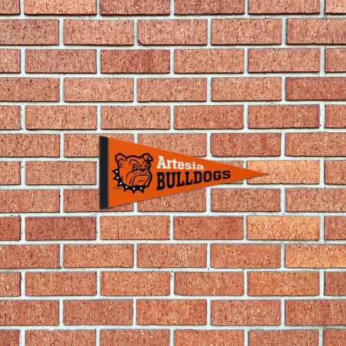 Artesia Bulldogs Big Dog Medium Size Pennant Flag