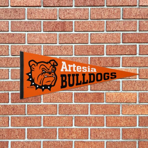 Artesia Bulldogs Big Dog Pennant Flag