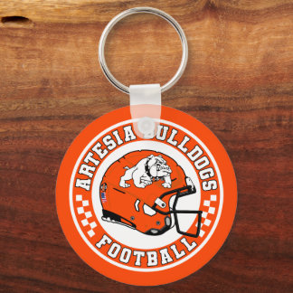 Artesia Bulldogs Football Roundel Keychain