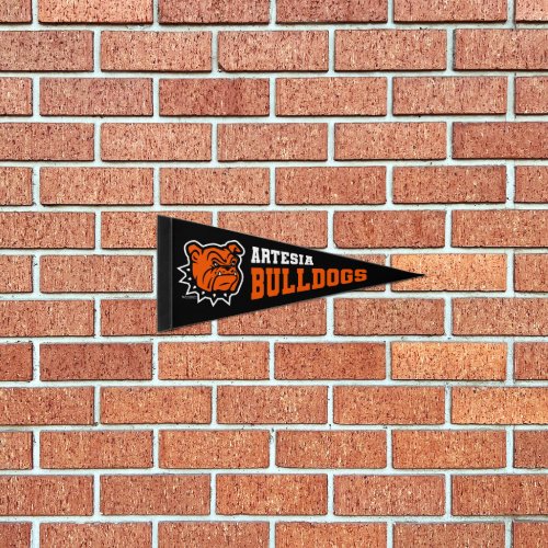 Artesia Bulldogs Proud Dog Medium Size Pennant Flag