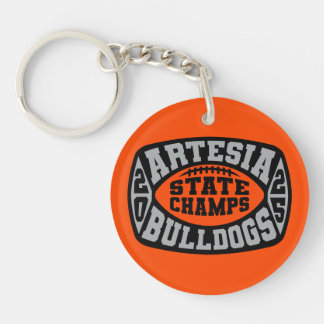 Artesia Bulldogs "State Champs" Keychain