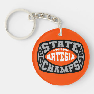 Artesia Bulldogs "State Champs" Keychain