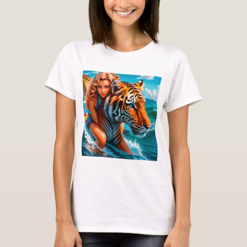 ArtForOurEarth Womens Save the Tiger T_Shirts