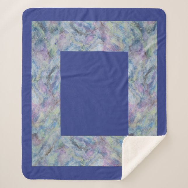 Artful border on your  sherpa blanket (Front)