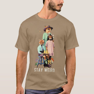 Artful Fo Family With Stay Weird Statement Premium T-Shirt