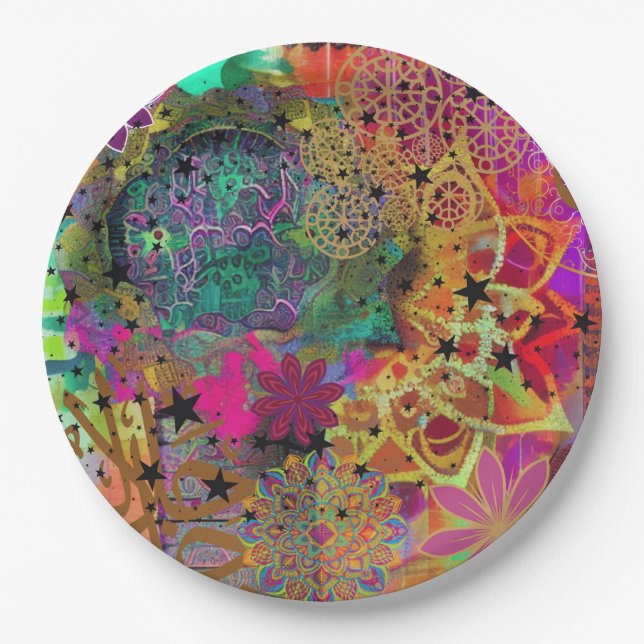 Artful Muslim Paper Plates (Front)