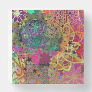 Artful Muslim Wooden Box Sign
