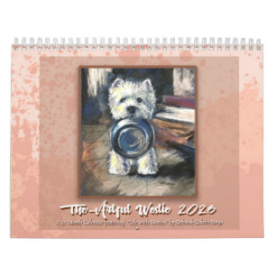 Artful Westie calendar by Deborah Borgo