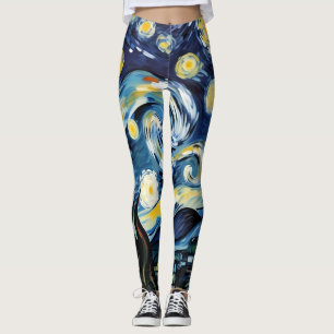 Artful yoga pants