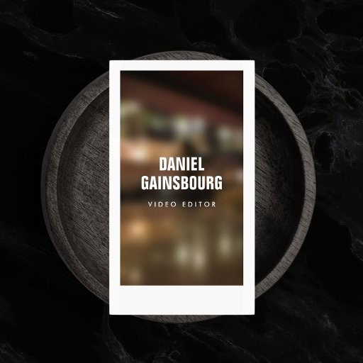 Customizable ART COLOUR PHOTO Designer Business Card