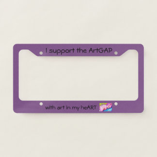 ArtGAP License Plate Frame - Purple