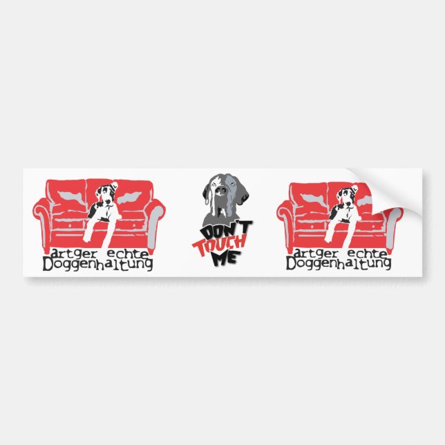 Artgerechte Doggenhaltung Bumper Sticker (Front)