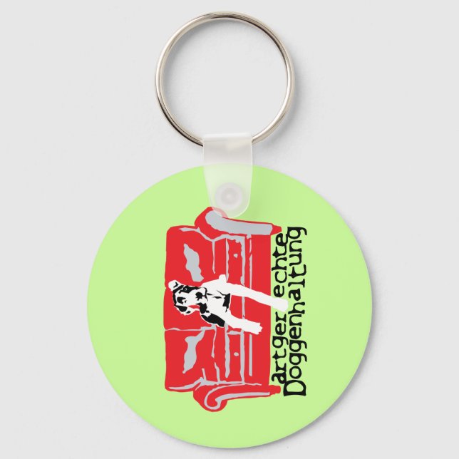 Artgerechte Doggenhaltung Keychain (Front)