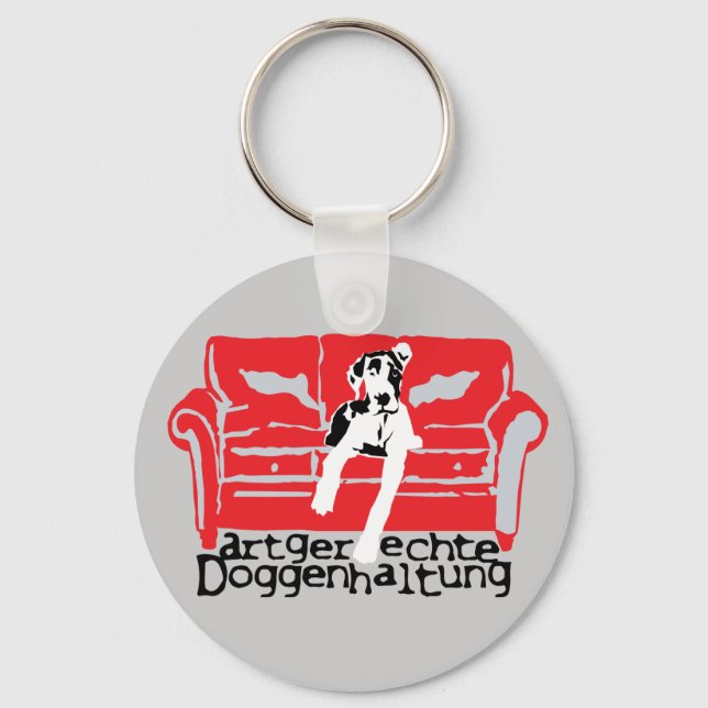 Artgerechte Doggenhaltung Keychain (Front)