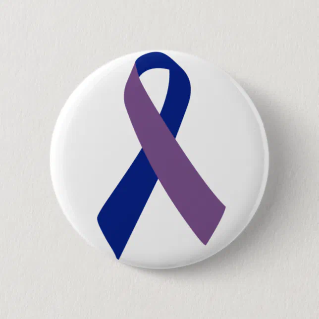 Arthritis Awareness Blue Ribbon Button 