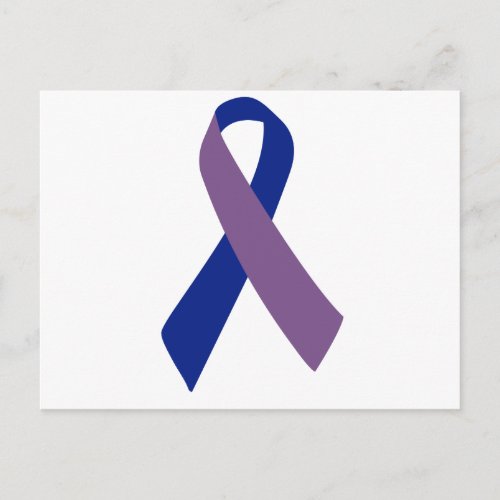 arthritis awareness blue ribbon postcard