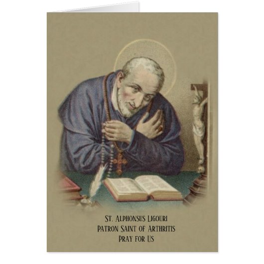 Arthritis Prayer St. Alphonsus Ligouri Religious Cards (Front)