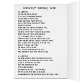 Arthritis Prayer St. Alphonsus Ligouri Religious Cards (Inside (Left))