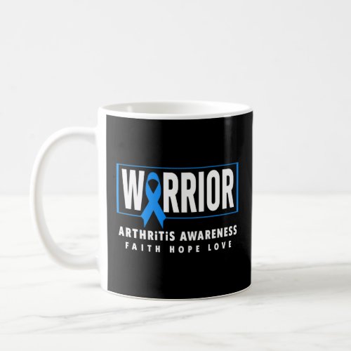 Arthritis Warrior  Blue Ribbon Arthritis Awareness Coffee Mug