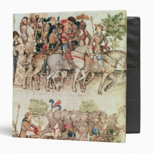 Arthur and his knights setting out on the 3 ring binder