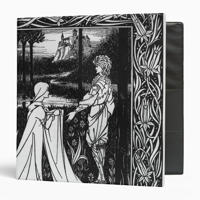 Arthur and the strange mantle 3 ring binder (Front/Inside)