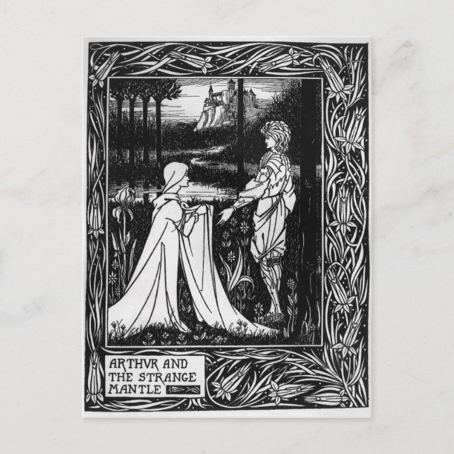 Arthur and the strange mantle postcard (Front)