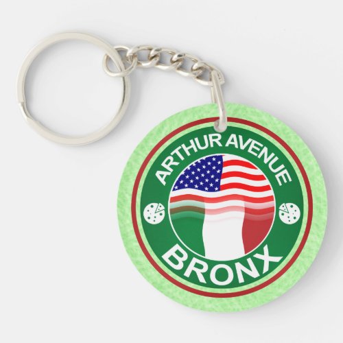 Arthur Ave Bronx Italian American Keyrings