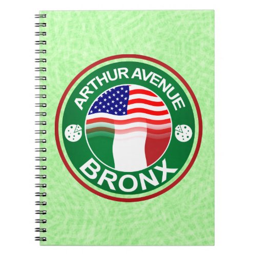 Arthur Ave Bronx Italian American Notepad Notebook