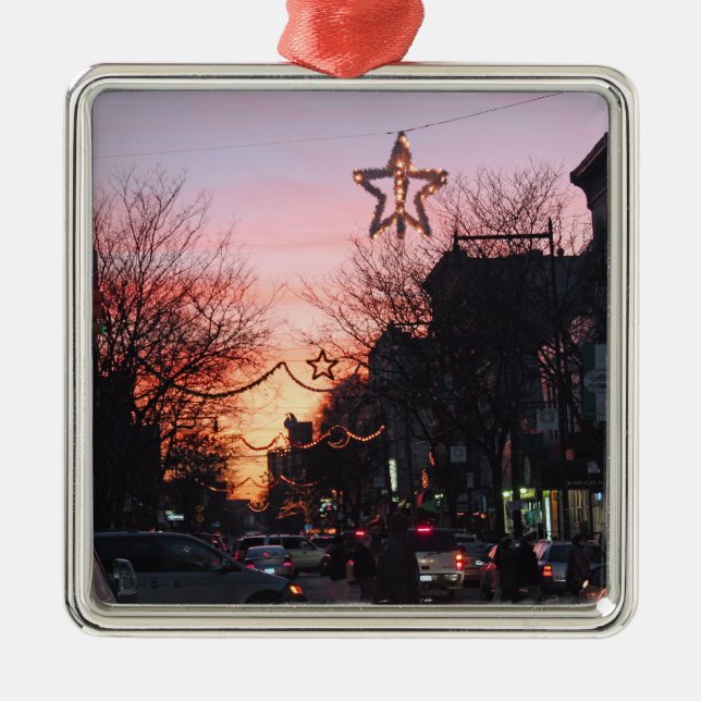 Arthur Ave. Christmas Eve Metal Ornament (Front)