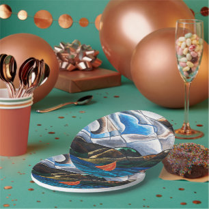 Arthur Dove, Clouds and Water Paper Plates