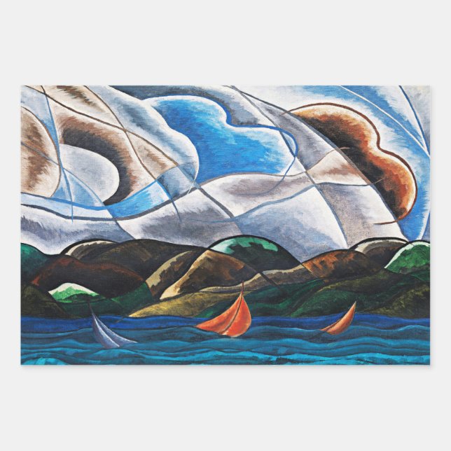 Arthur Dove, Clouds and Water Wrapping Paper Sheets (Front)