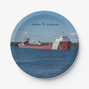 Arthur M. Anderson paper plate