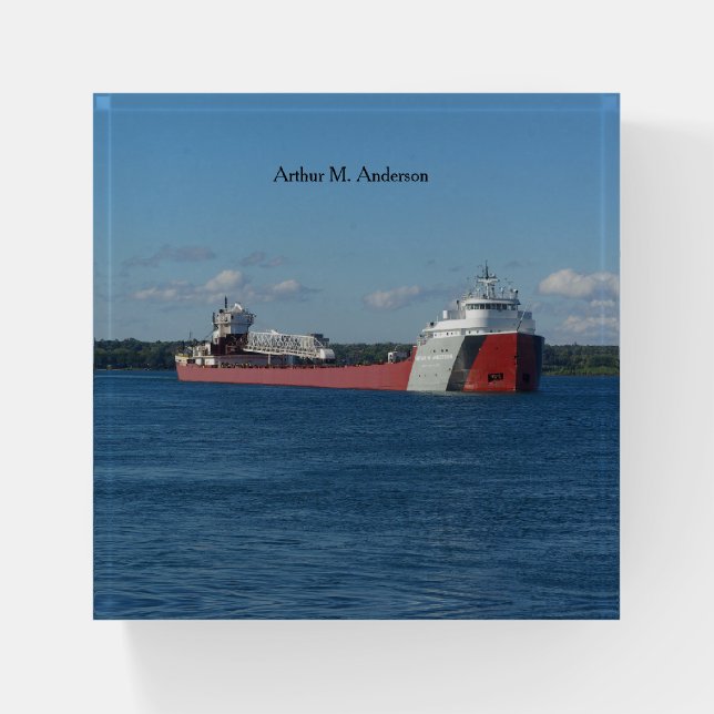 Arthur M. Anderson paperweight (Front)