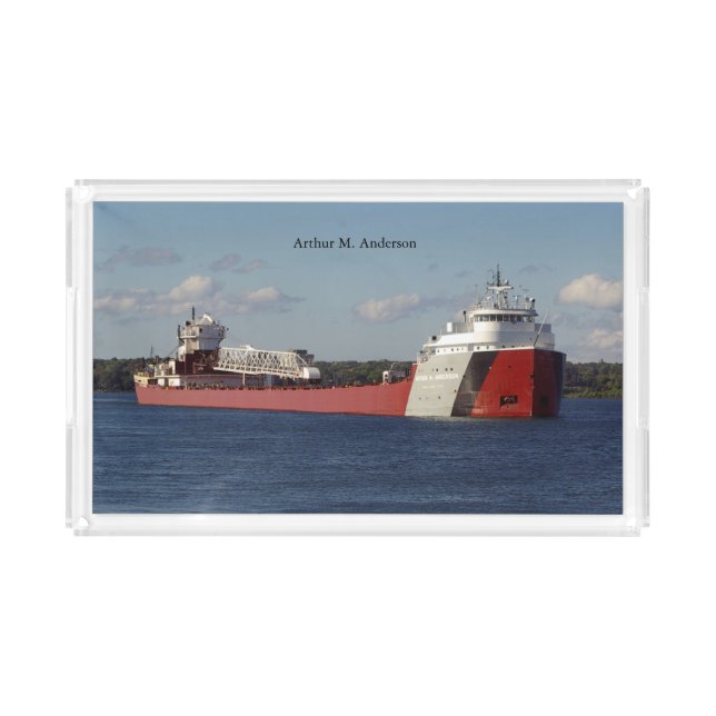 Arthur M. Anderson plastic tray (Front)