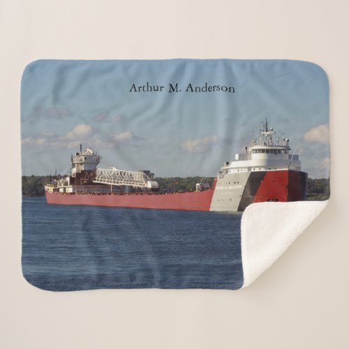 Arthur M Anderson sherpa blanket
