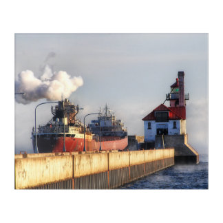 Arthur M Anderson Ship on Lake Superior Acrylic Print