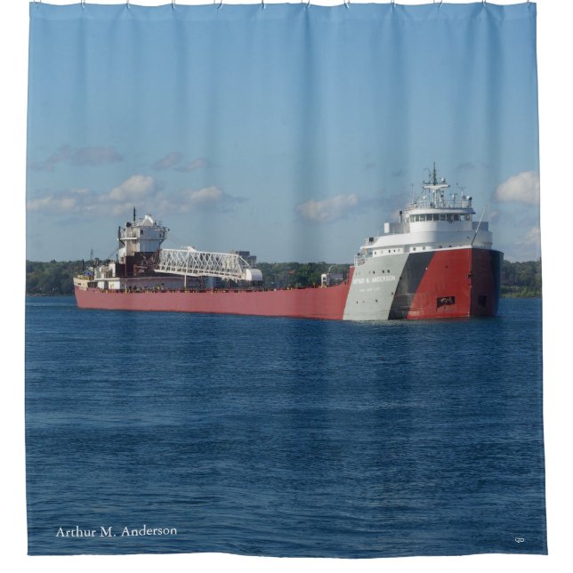Arthur M. Anderson shower curtain (Front)