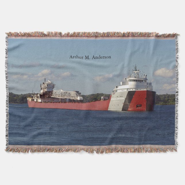 Arthur M. Anderson throw blanket (Front)