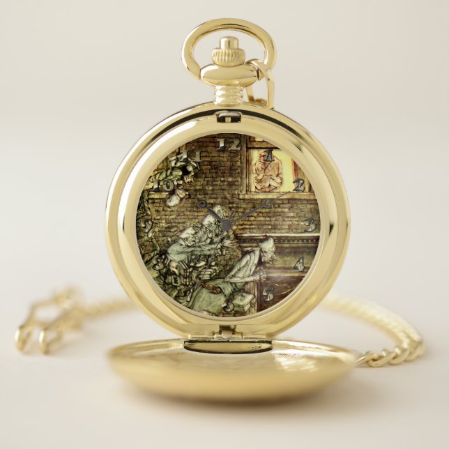 Arthur Rackham - A Christmas Carol - Ghosts Pocket Watch (Inside)