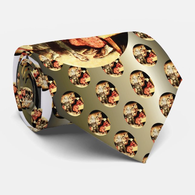 Arthur Rackham - A Christmas Carol - Scrooge Neck Tie (Rolled)