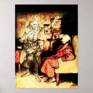 Arthur Rackham - A Christmas Carol - Scrooge Poster