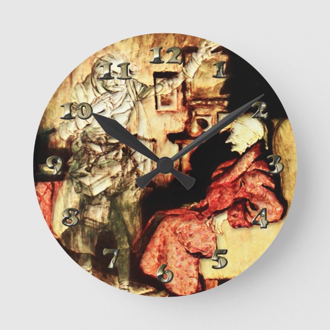 Arthur Rackham - A Christmas Carol - Scrooge Round Clock (Front)