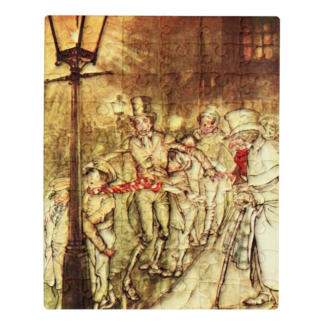 Arthur Rackham - A Christmas Carol - Street Jigsaw Puzzle (Puzzle Vertical)